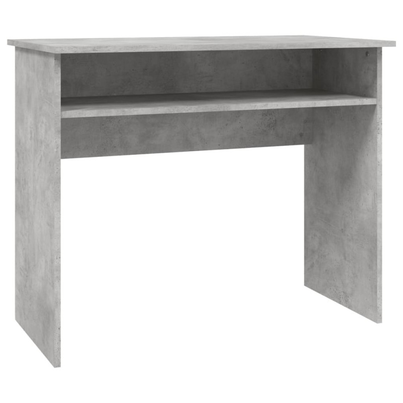 Bureau Gris béton 90x50x74 cm Bois d ingénierie