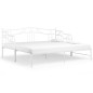 Cadre de canapé lit extensible sans matelas blanc 90x200 cm