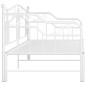 Cadre de canapé lit extensible sans matelas blanc 90x200 cm