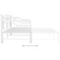 Cadre de canapé lit extensible sans matelas blanc 90x200 cm