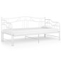 Cadre de canapé lit extensible sans matelas blanc 90x200 cm