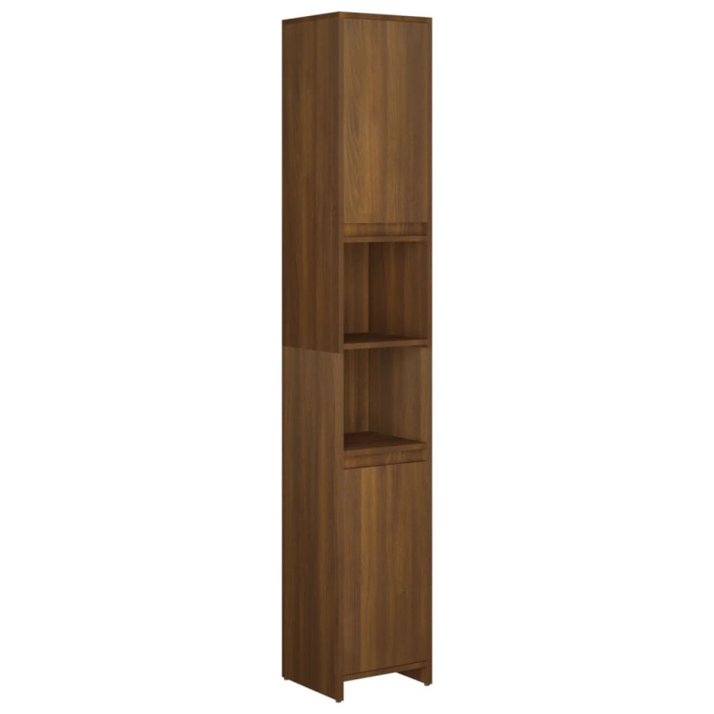 Armoire de bain Chêne marron 30x30x183,5 cm Bois d ingénierie