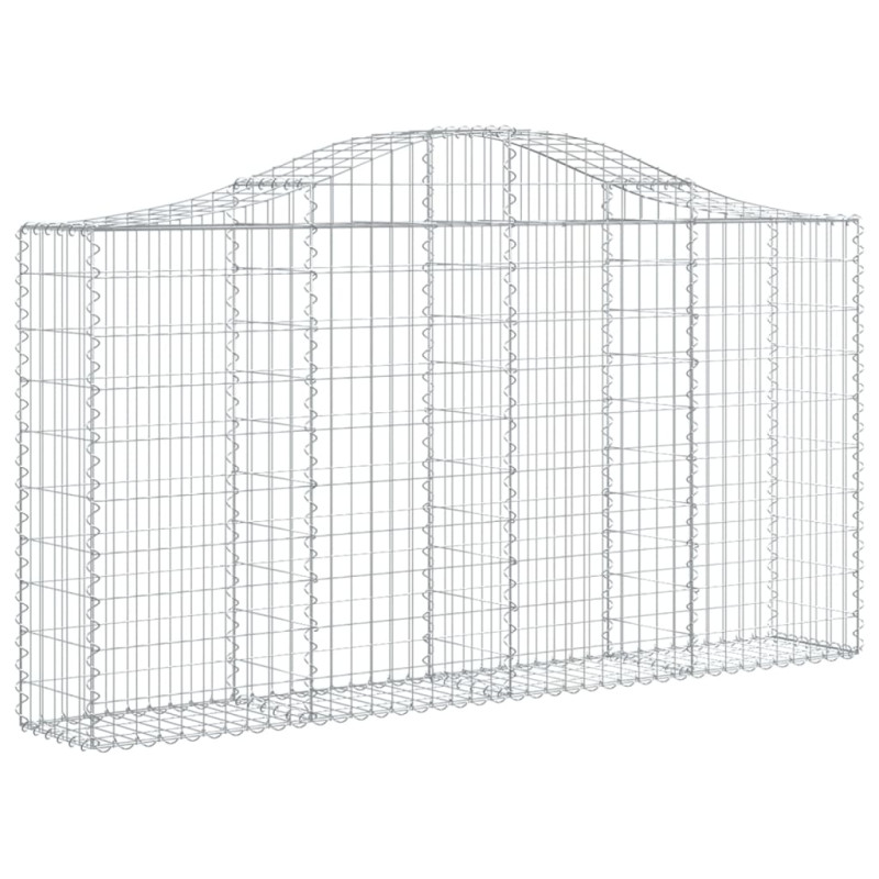 Panier de gabions arqué 200x30x100 120 cm Fer galvanisé