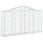 Panier de gabions arqué 200x30x100 120 cm Fer galvanisé