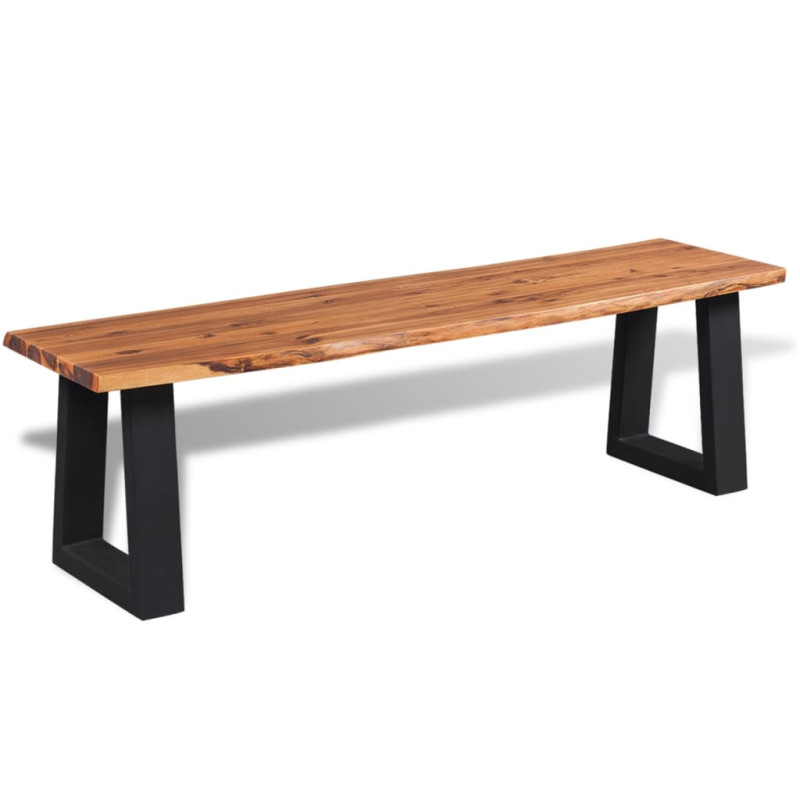 Banc en bois d acacia massif 160 cm