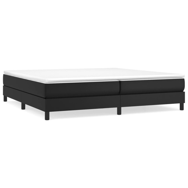 Cadre de lit sans matelas noir 200x200 cm similicuir