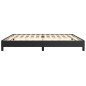 Cadre de lit sans matelas noir 200x200 cm similicuir