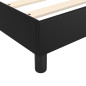 Cadre de lit sans matelas noir 200x200 cm similicuir