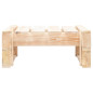 Repose pied palette de jardin bois