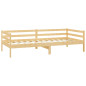 Lit de jour sans matelas bois de pin massif 90x200 cm