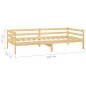 Lit de jour sans matelas bois de pin massif 90x200 cm