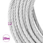 Câble métallique 800 kg 20 m