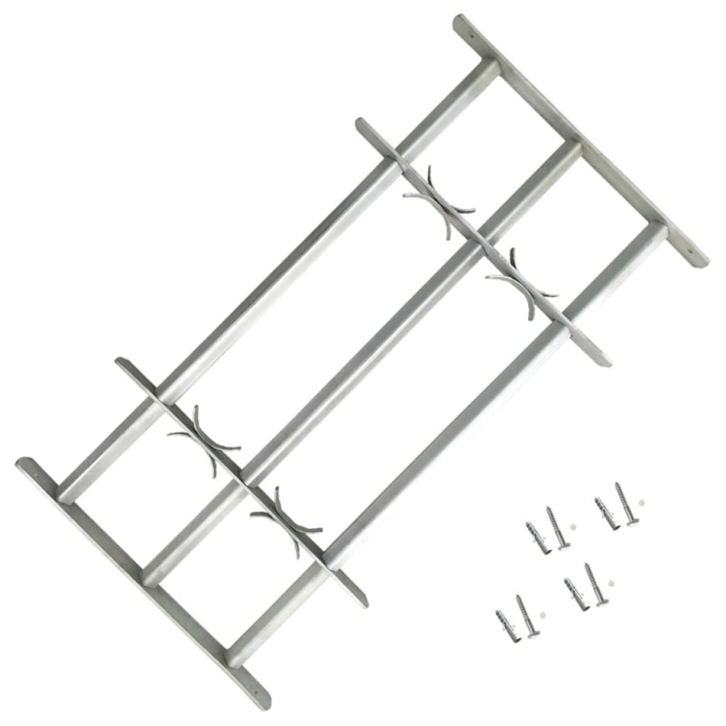 Grille réglable de sécurité de fenêtres et 3 barres 500 650 mm