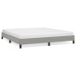 Cadre de lit sans matelas gris clair 180x200 cm tissu