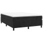 Cadre de lit sans matelas noir 140x190 cm velours