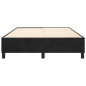 Cadre de lit sans matelas noir 140x190 cm velours