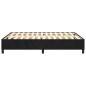 Cadre de lit sans matelas noir 140x190 cm velours