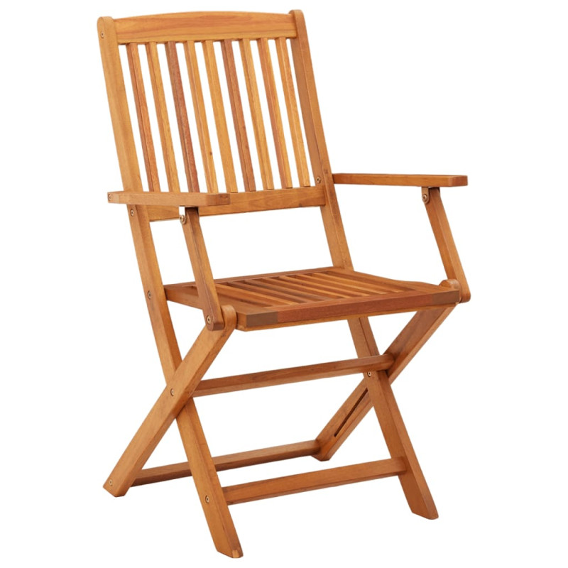 Chaises de jardin pliables lot de 2 Bois d eucalyptus massif