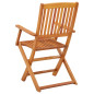 Chaises de jardin pliables lot de 2 Bois d eucalyptus massif