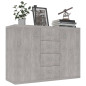 Buffet Gris béton 88x30x65 cm Bois d ingénierie