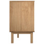 Commode OTTA marron et blanc 111x43x73,5 cm bois de pin massif