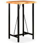 Table de bar Bois massif d acacia 60x60x107 cm