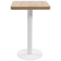 Table de bistro Marron clair 50x50 cm MDF