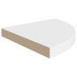 Étagères d angle flottantes 2 pcs blanc 35x35x3,8 cm MDF