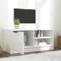 Meuble TV Blanc brillant 80x35x36,5 cm Bois d ingénierie