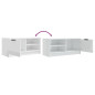 Meuble TV Blanc brillant 80x35x36,5 cm Bois d ingénierie