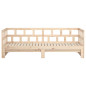 Lit coulissant sans matelas bois de pin massif 2x(90x200) cm