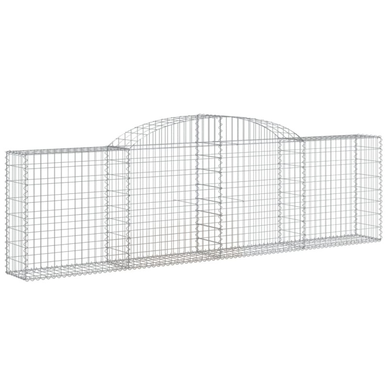 Panier de gabions arqué 300x30x80 100 cm Fer galvanisé