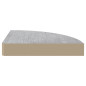 Étagère d angle murale Gris béton 25x25x3,8 cm MDF