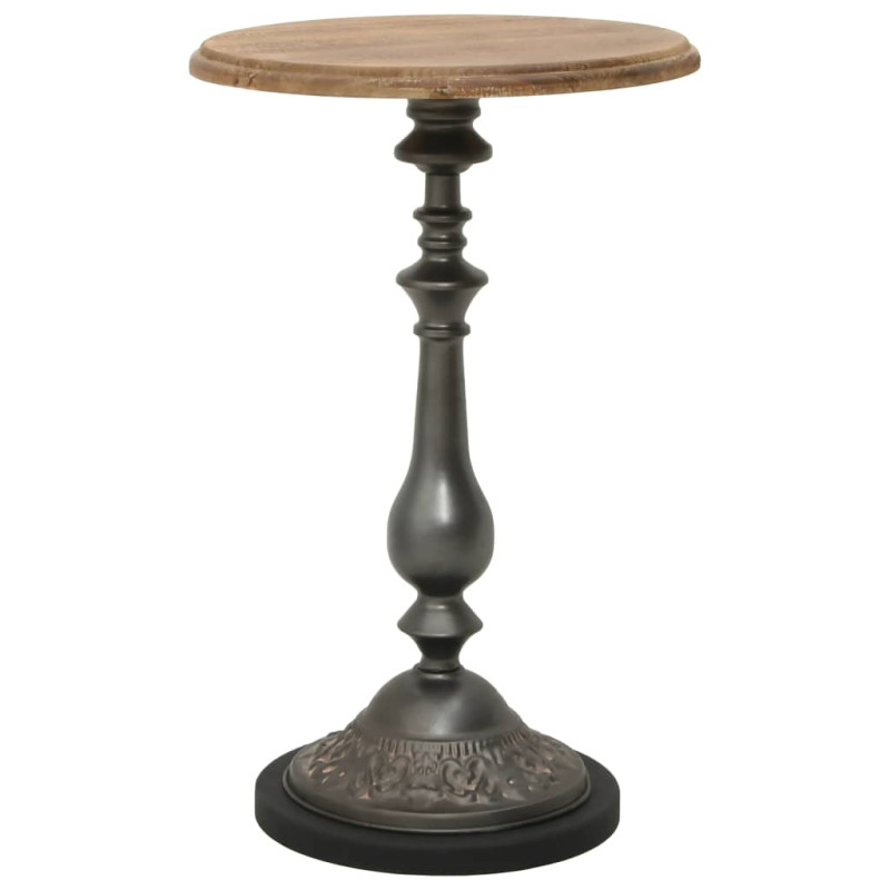 Table d appoint Bois de sapin massif 40 x 64 cm Marron