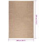 Tapis ZIZUR 200x290 cm aspect de jute intérieur et extérieur