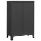 Coffre de rangement industriel Anthracite 75x40x115 cm Métal