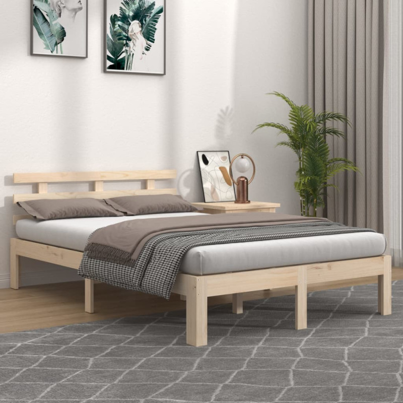 Cadre de lit sans matelas 140x190 cm