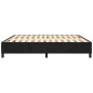 Cadre de lit sans matelas noir 200x200 cm velours