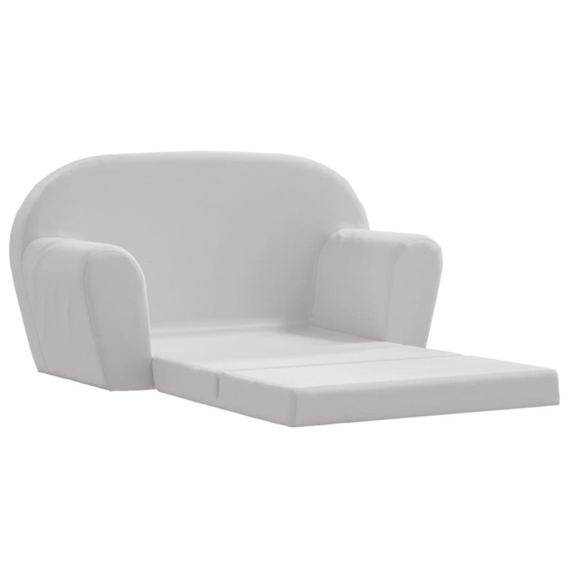 Chaise longue pliable pour enfants gris clair