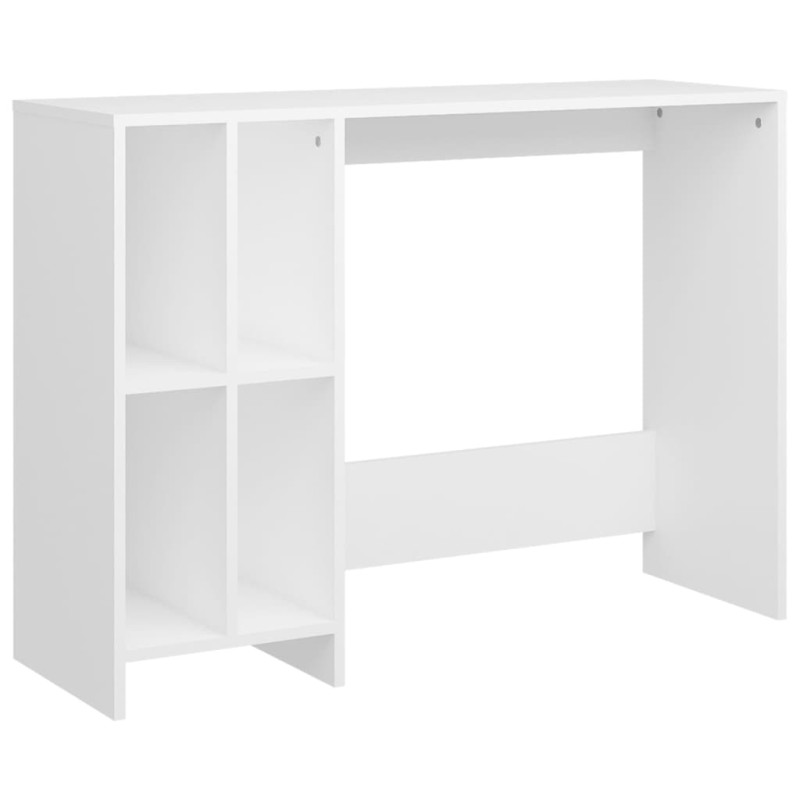 Bureau d ordinateur portable blanc bois d ingénierie