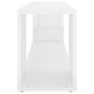 Meuble TV Blanc brillant 100x24x32 cm Bois d ingénierie