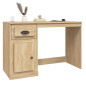 Bureau avec tiroir chêne sonoma 115x50x75 cm bois d ingénierie