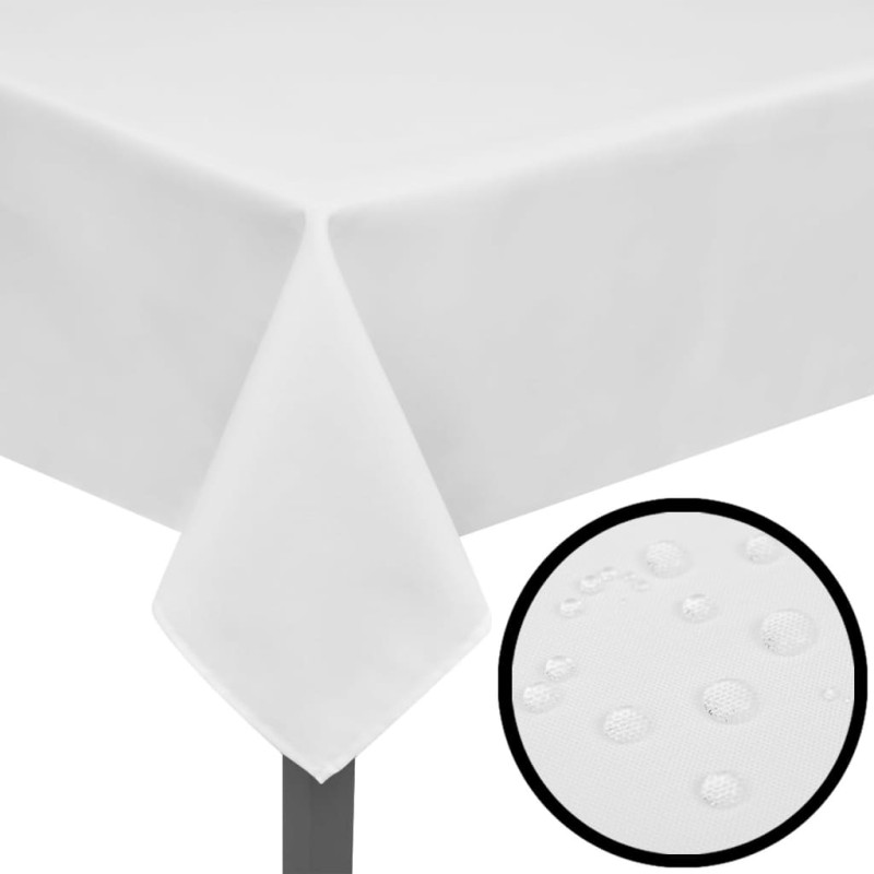 Nappes de table 5 pcs Blanc 100x100 cm