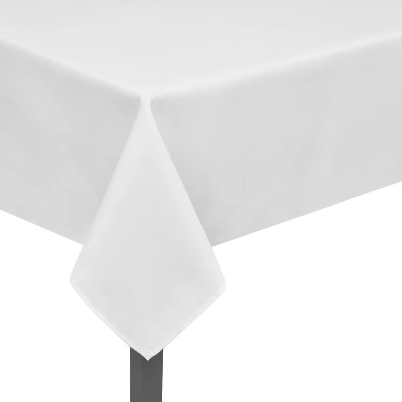 Nappes de table 5 pcs Blanc 100x100 cm