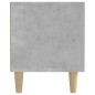 Meuble TV gris béton 180x31,5x40 cm bois d ingénierie