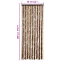 Moustiquaire Beige et marron clair 56x200 cm Chenille 