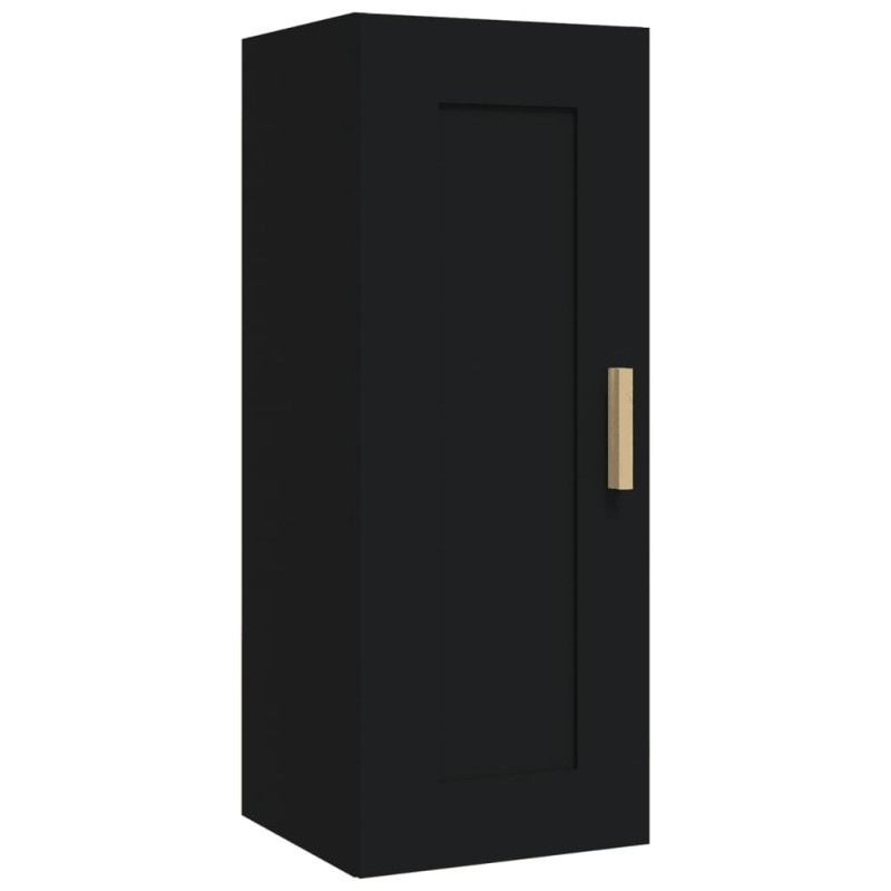 Armoire murale Noir 35x34x90 cm Bois d ingénierie