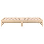 Lit coulissant sans matelas 2x(90x190) cm Bois de pin massif