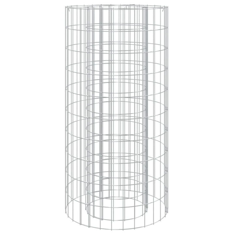 Foyer en gabion Ø 50 cm Fer galvanisé