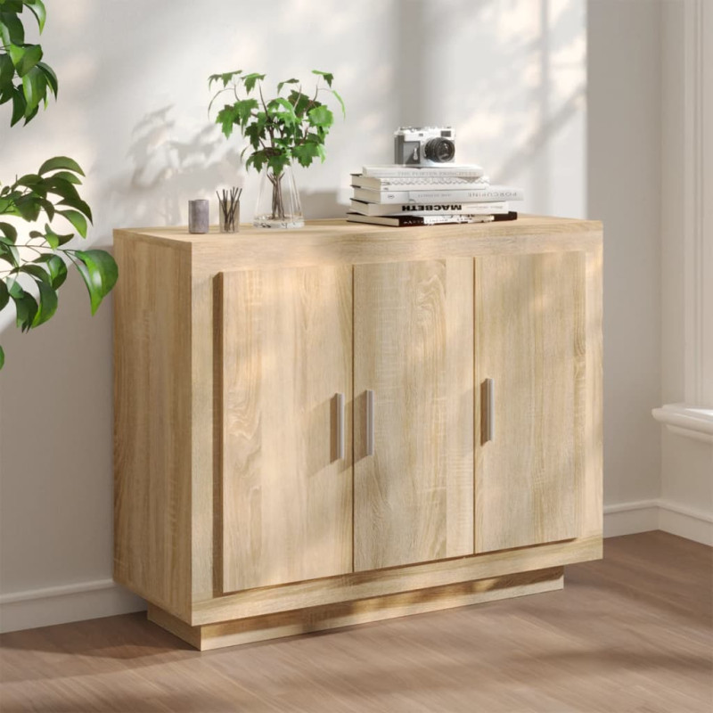 Buffet Chêne sonoma 92x35x75 cm Bois d ingénierie